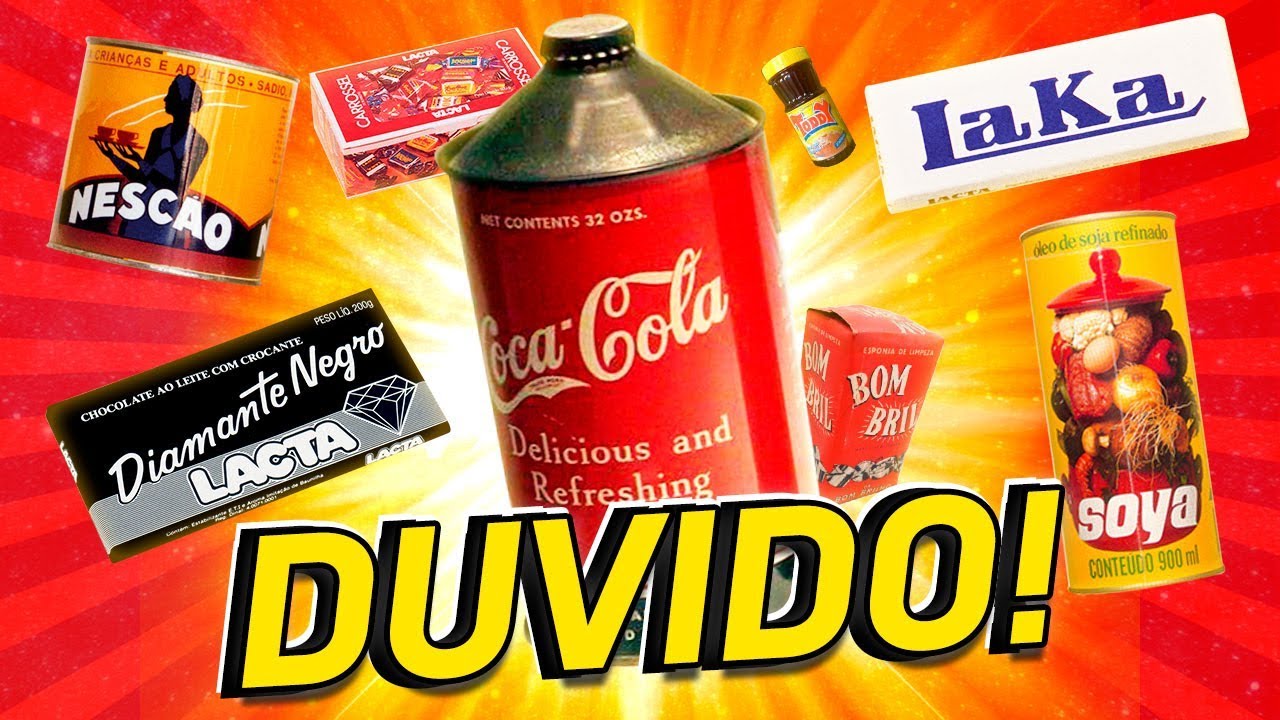EMBALAGENS ANTIGAS DE PRODUTOS FAMOSOS