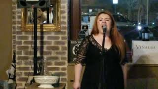 Jade Flores of American Idol signs How Great Thou Are for Nana McDonald