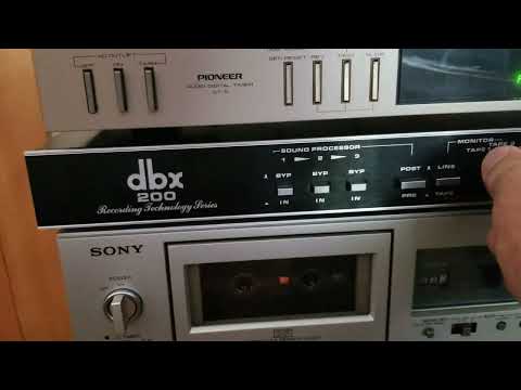 DBX 200 Program Route Selector: Tape 1 (Sony TC-K80II), Tape 2 (Akai GX-F90), Tape 3 (Nakamichi 600)