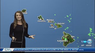 Breezy conditions to continue for the first half of the week, with mainly windward and mauka showers