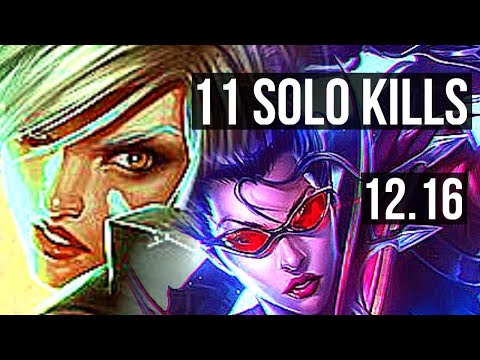 RIVEN vs VAYNE (TOP) | 11 solo kills, 1.8M mastery, 17/2/2, Legendary | EUW Grandmaster | 12.16