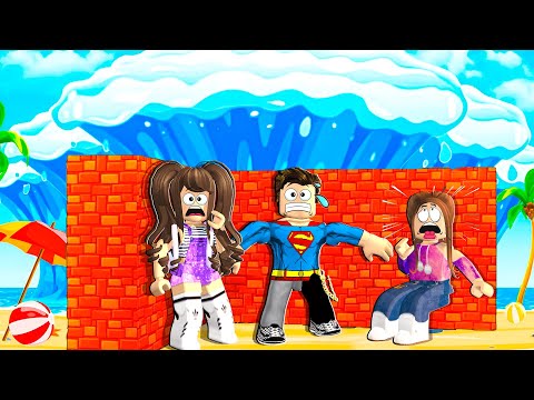 CONSTRUA PARA SOBREVIVER AO TSUNAMI!! 🌊 ROBLOX