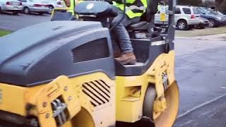 Paving job how to roll