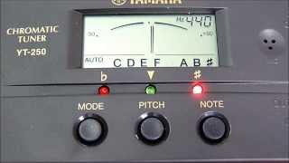 Video thumbnail for Stimmgerät: Yamaha YT-250 Chromatic Tuner - Unboxing und Test mit Gitarre by adsolli