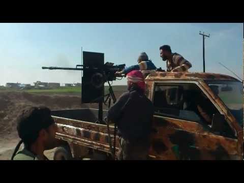 استهداف مقرات النظام في قرية العامرية في ريف حمص بواسطة رشاش 14 من قبل لواء الغضب بالاشتراك مع كتائب عباد الرحمن