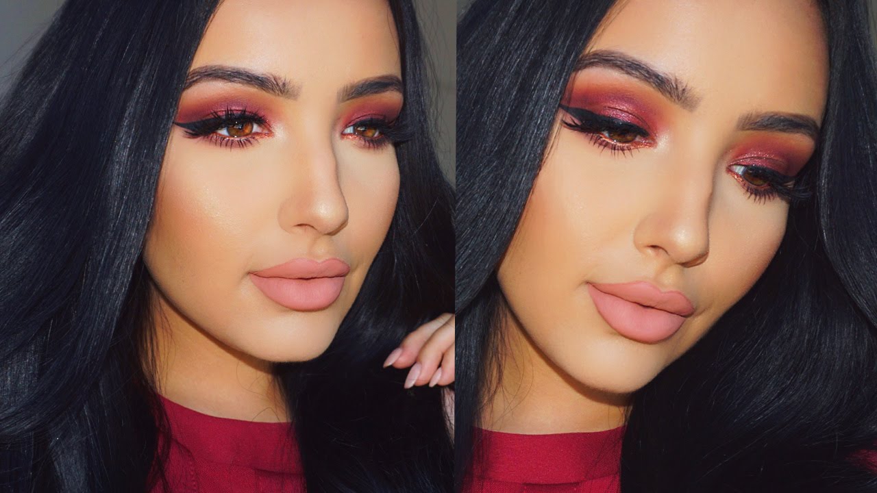 Fall Makeup Tutorial | Cranberry Sparkle