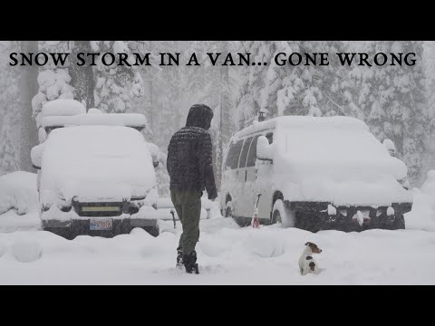 Camping im Van bei Schneesturm in den Bergen... das ging gründlich schief.