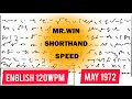 English Senior Shorthand Speed 120wpm May 1972