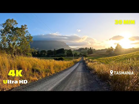 Virtual Run - Run Treadmill 4K - Sheffield - Virtual Running Video - Scenery Tasmania