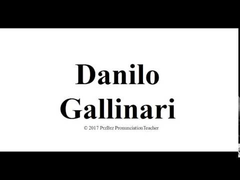 DANILO GALLINARI pronunciation 🔥 How to pronounce audio guide