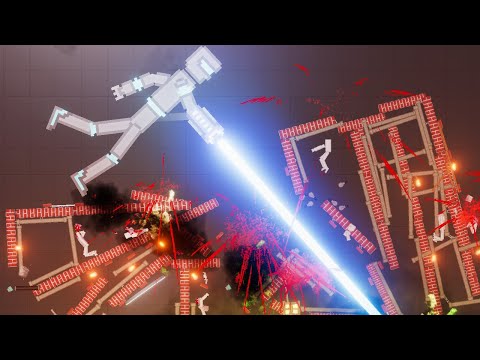Super Droids vs Destructible Buildings - People Playground 1.20