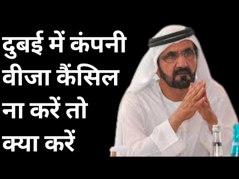 दुबई कंपनी वीजा कैंसिल ना करे तो क्या करें | DUBAI VISA | UAE VISA | WORK VISA DUBAI | HINDI NEWS