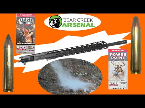 Bear Creek Arsenal 400 Legend review and range test with Winchester Deer Season XP and Power Point