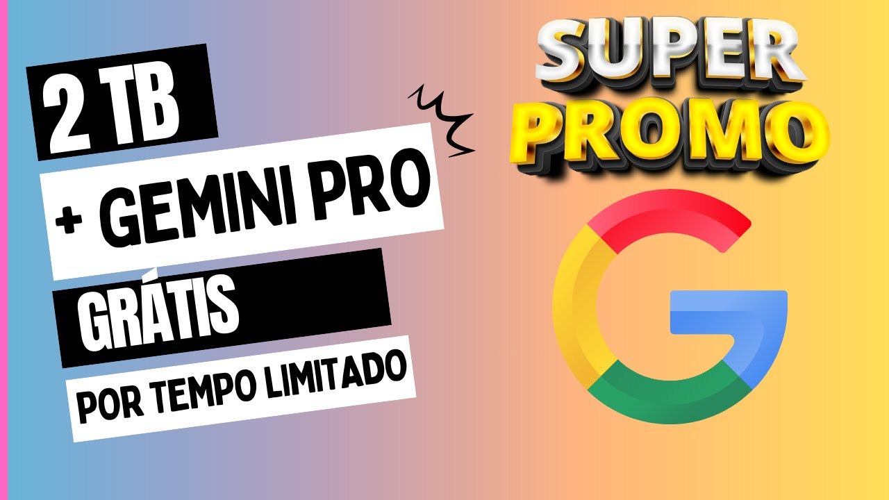 COMO TER 2TB DO GOOGLE DRIVE + GEMINI PRO  0800 por 1 ano!