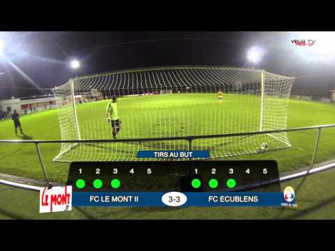 Coupe ACVF - Les pénos : FC Le Mont II - FC Ecublens