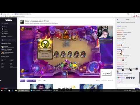 Brian Kibler getting Yogg'd live on stream and laughs! Chat is going craaaaazy