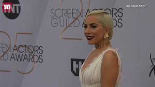 Lady Gaga fierce in feathers at 2019 Screen Actors Guild Awards