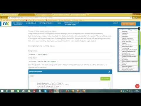Java Strings Concat Tostring Chatat Getchars Getbytes Methods 35 Java Tutorials