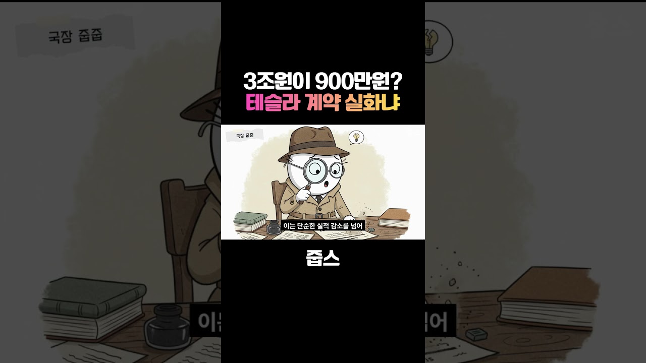 3조원이 900만원? 테슬라 계약 실화냐