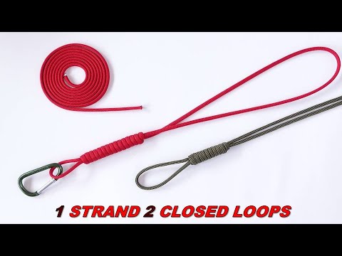 Single Strand 2 Closed Loops - Make a Whipping Knot Paracord Lanyard / Key Fob - DIY CBYS