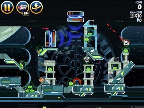 Angry Birds Star Wars 6-27 Death Star 2 Walkthrough 3 Stars