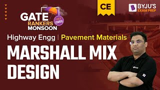 GATE 2023 Civil Engineering (CE) | Marshall Mix Design/Pavement Materials in Highway Engineering