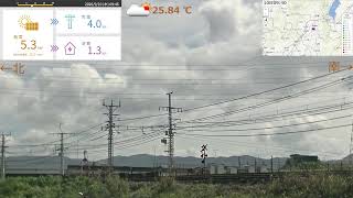 太陽光発電 リアルタイム配信中 ／ 京阪電車 鉄道ライブカメラ【中書島～淀】 Keihan Electric Railway Kyoto Japan live webcam