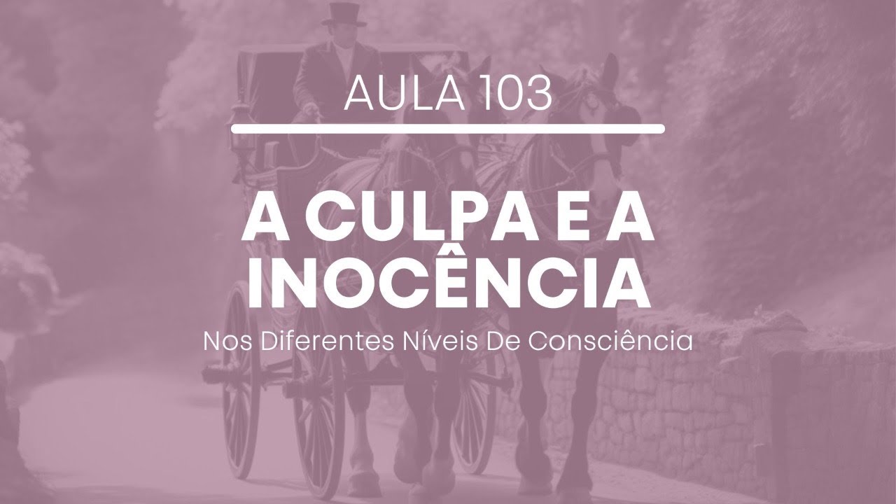 Aula 103 - A culpa e a Inocência Nos Diferentes Níveis De Consciência