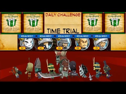 Samurai vs Zombies Defense 2 - Daily Challenge - TIME TRIAL- ALL MAX and GOLD