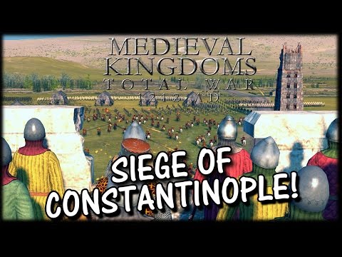 SIEGE OF CONSTANTINOPLE! Medieval Kingdoms 1212AD Total War Mod Gameplay!