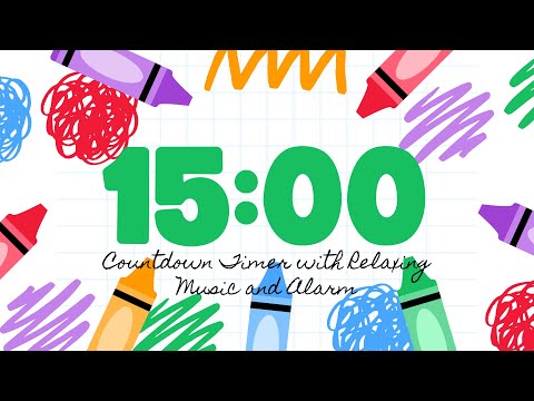 15 Minute Timer with Relaxing Music and Alarm