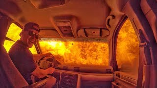 DODGE Ford Both CARS ON FIRE!