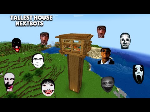 SURVIVAL TALLEST HOUSE WITH 100 NEXTBOTS in Minecraft - Gameplay - Coffin Meme