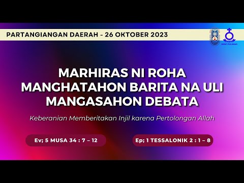 PARTANGIANGAN DAERAH - 26 de outubro de 2023 | TRANSMISSÃO AO VIVO HKBP PULOMAS