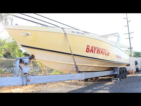BAYWATCH TV SERIES - The Lost Lifeguard Boat Found in Hawaii: Then & Now