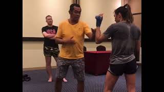 Sangtiennoi Parry, sidestep and kick