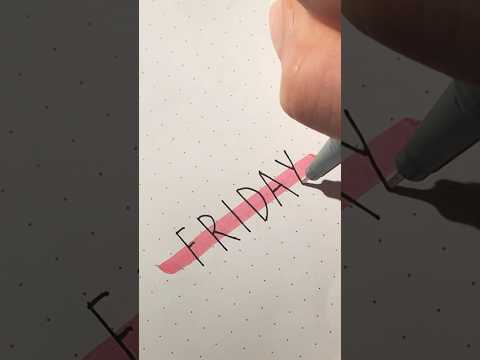 EASIEST font EVER! #fontsonfridays #drawing #calligraphy #handlettering