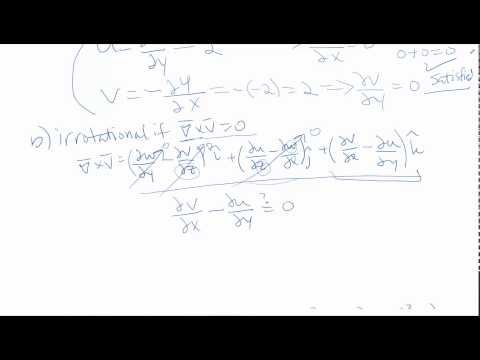 final review stream function velocity potential irrotational flow