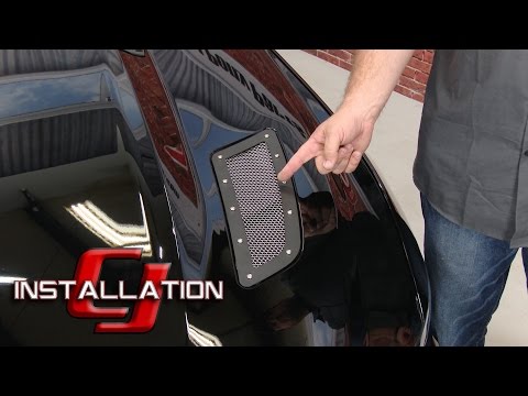 2015-2017 Mustang GT Drake Muscle Cars Speed Mesh Hood Vent Kit Installation