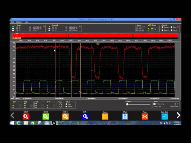 SWV: Using the cursor channel <br>control feature