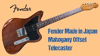 Video thumbnail for Fender Made in Japan Mahogany Offset Telecaster #fender #fendertelecaster #fenderjapan by Guitar Collector Guy