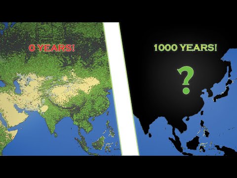 Watching Humans Populate Asia For 1000 Years! - Worldbox