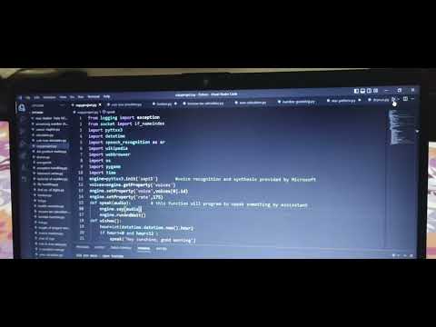 Voice Assistant Python Code Working Wikipedia Opened Successfully