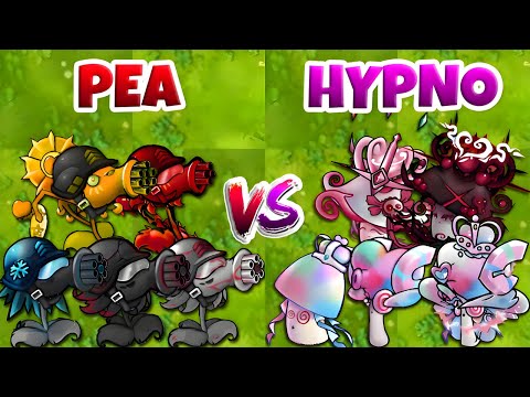 PVZ 1 Fusion 2.3 Challenge - Team PEA vs HYPNO Plants Fusion VS Obsidian Gargantuar - Who Will Win?