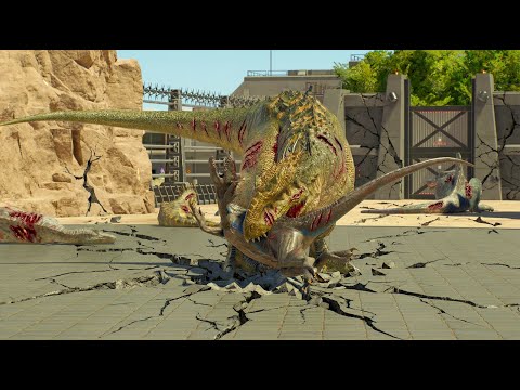 Jurassic World Evolution 3 - ALL LARGE AND MEDIUM CARNIVORE DINOSAURS BATTLE ROYALE