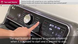 [LG Top Load Washers] Top Load Touch Button Troubleshooting