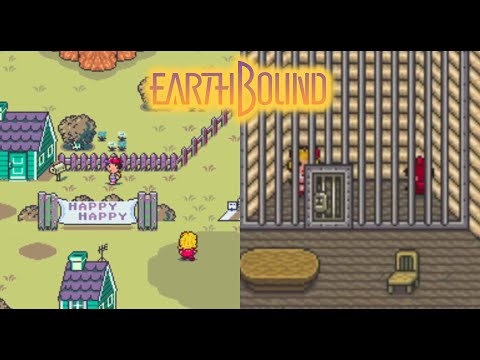 Exploring Happy Happy Village and Finding Paula! Earthbound / Mother 2