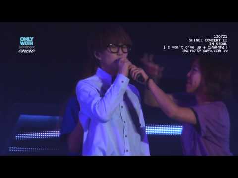 [FANCAM] 12o721 SHINee Onew solo- "I won't give up" + "Passionate Goodbye" @ $WC II