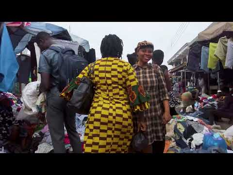 AFRICA CHEAP MARKET GHANA ACCRA KANTAMANTO CLOTHING SHOES ETC