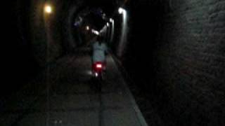 preview picture of video 'Riding Bicycle in Tunnel'